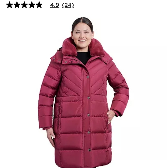 Down London Fog Puffer Coat 3/4, Size XL - Picture 13 of 15